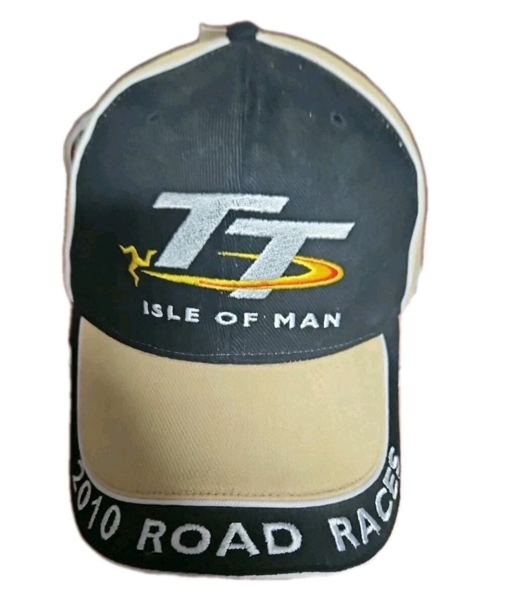 NWT MM Motorsport Isle of Man Racing Snapback Cap Mens OS Beige Black 2010